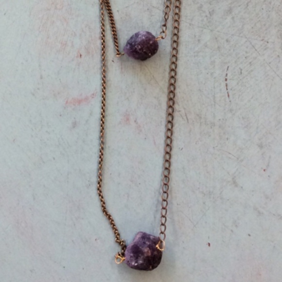 NEW Seeds Jewelry Amethyst Necklace - Picture 2 of 4